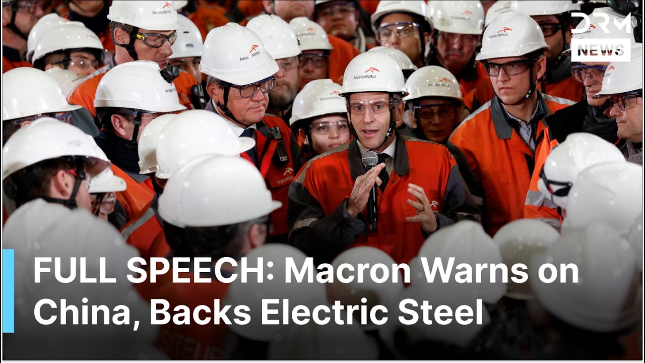 FULL SPEECH: Macron Pushes Steel Import Curbs, Carbon Border Rules During ArcelorMittal Visit | AC1G