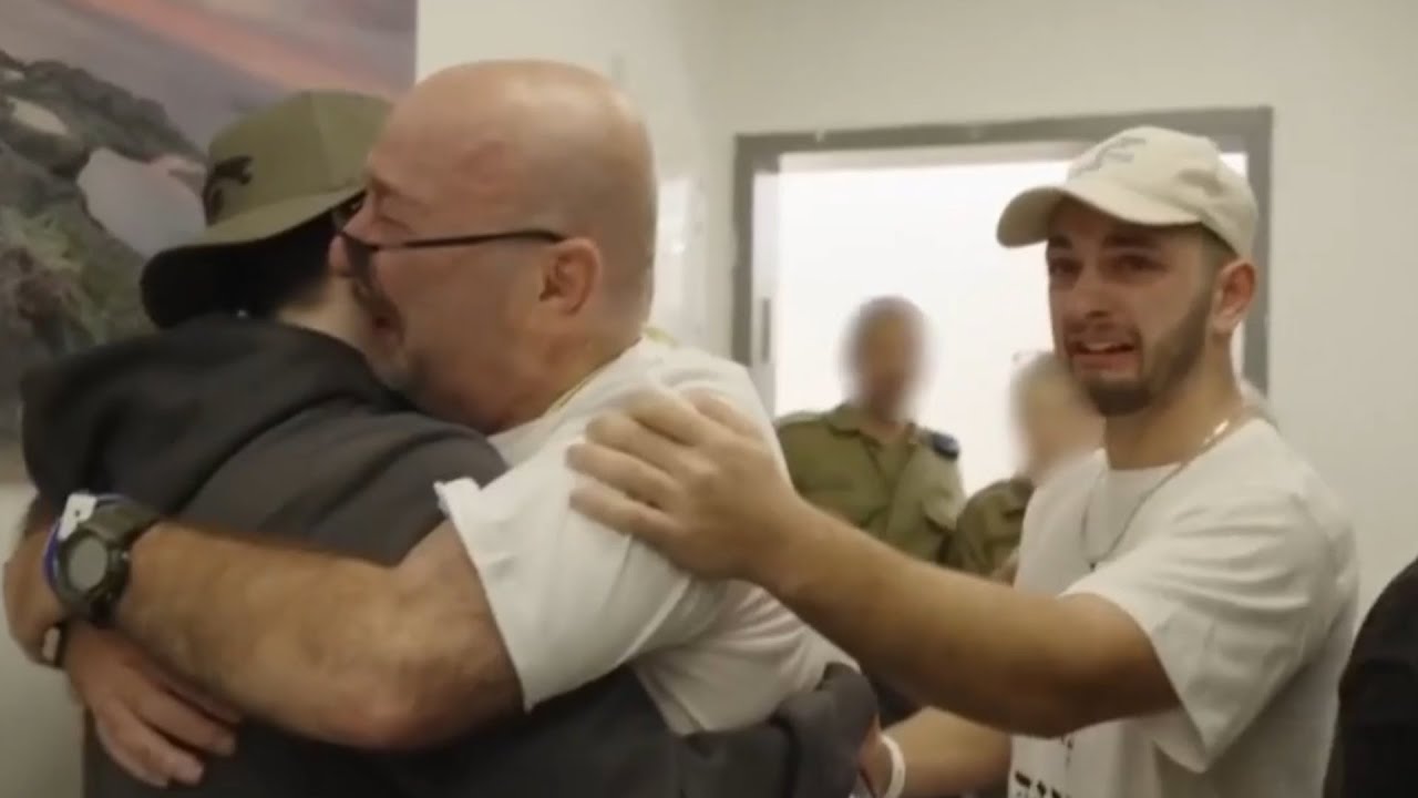 ‘We can breathe again’: Heart-breaking moment when hostages are reunited with family