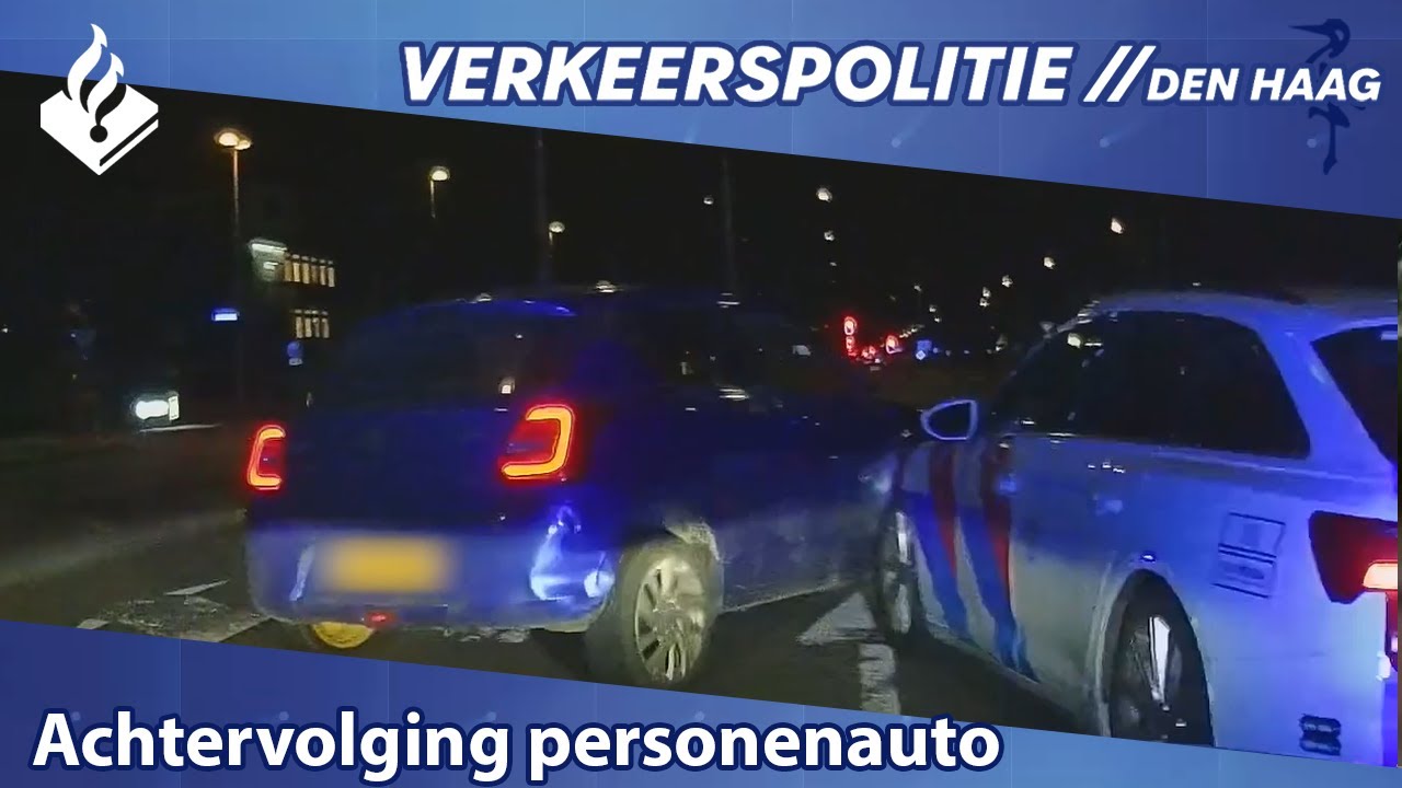 Achtervolging van bestuurder in personenauto eindigt in Rotterdam