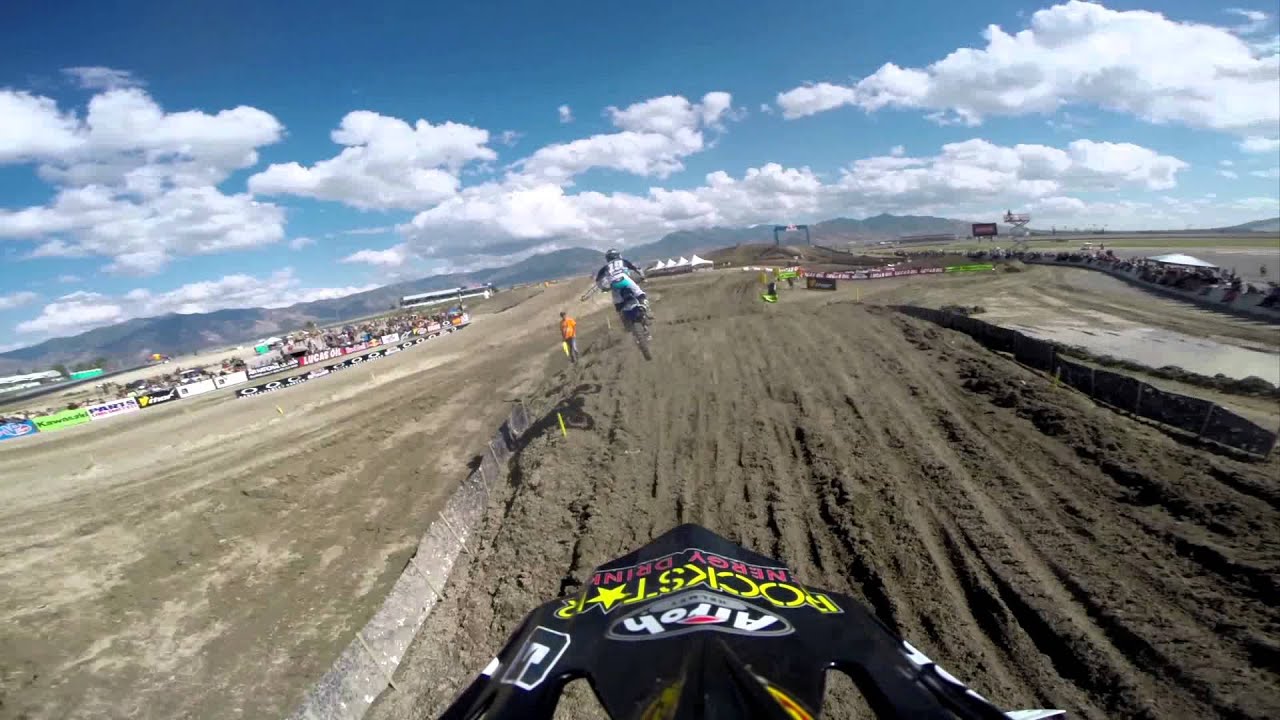 GoPro HD: Joey Savatgy Lap 1 Moto 2 - Utah MX Lucas Oil Pro Motocross Championship 2014