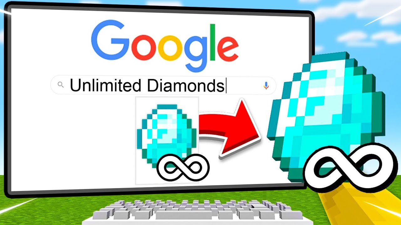Minecraft But Anything I Google, I Get It 😱🔥