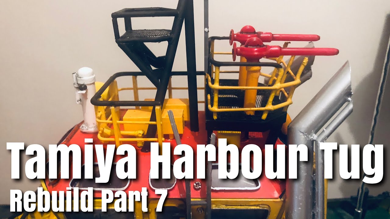 Восстановление буксира гавани Tamiya Dickie (часть 7)