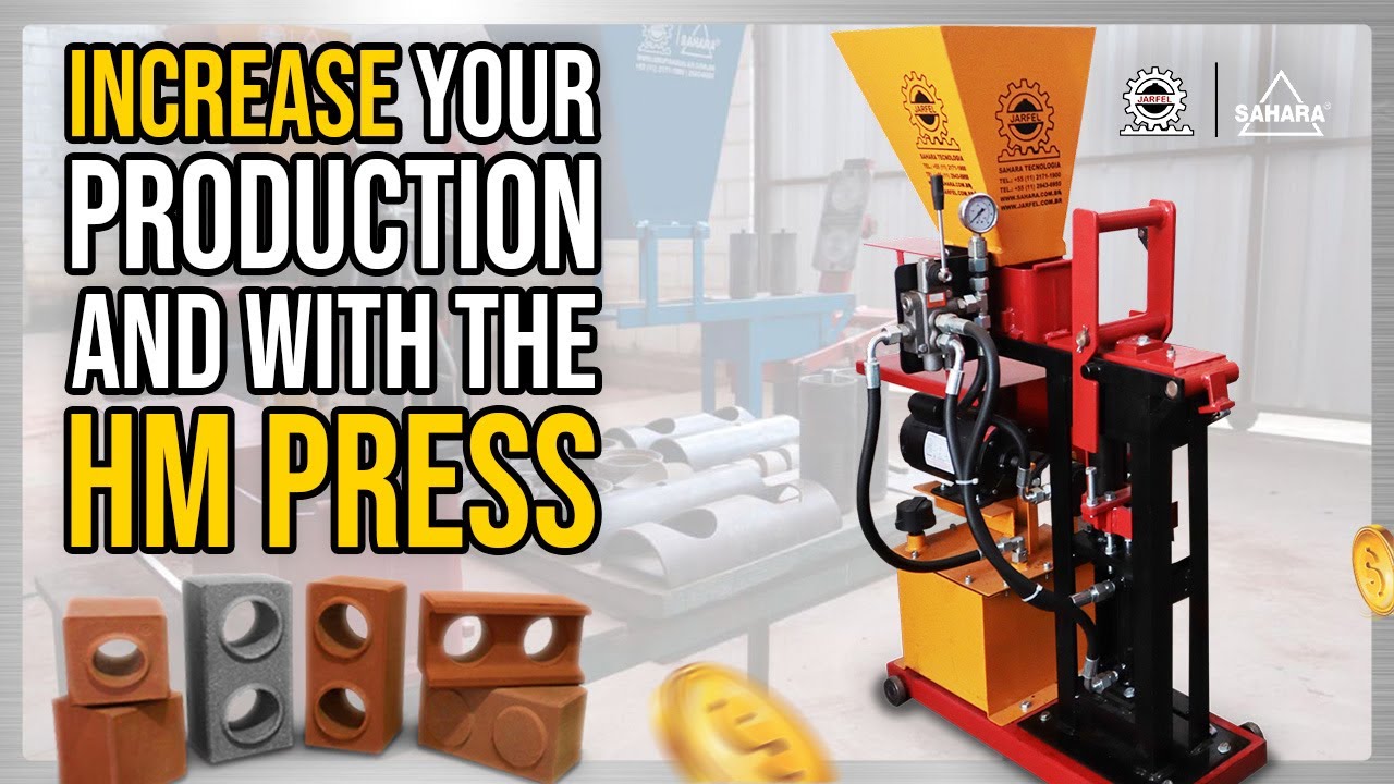 EFFICIENT technology to produce ECO-FRIENDLY bricks - HM Press - Jarfel // Sahara