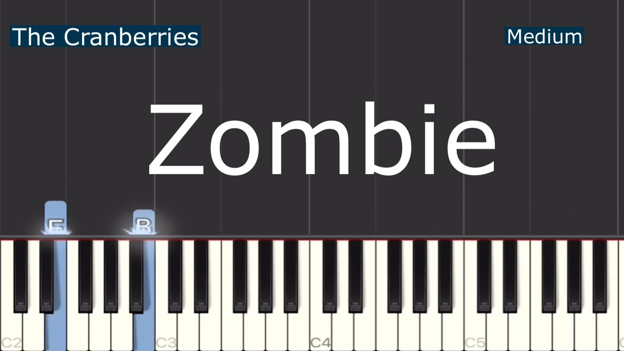The Cranberries - Zombie Piano Tutorial | Medium