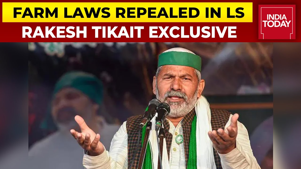 Rakesh Tikait Exclusive On Lok Sabha Repeals Farm Laws In Parliament Winter Session | India Today