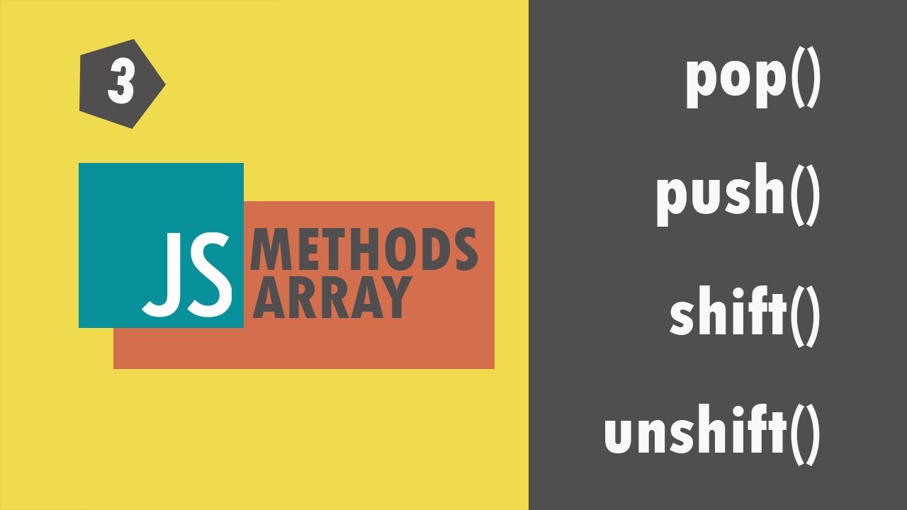 push vs pop vs shift vs unshift | JAVASCRIPT ARRAY METHODS | Codehood شرح بالعربى