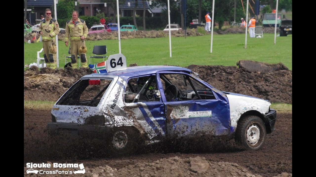 Autocross Eelde 3e manche Junioren 18-6-2023 (onboard #64)