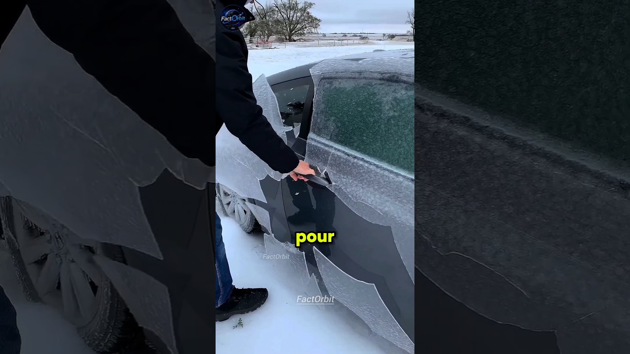 This Simple Trick Melts Car Ice in Seconds! 🥶➡️💧 #usa #viralshorts