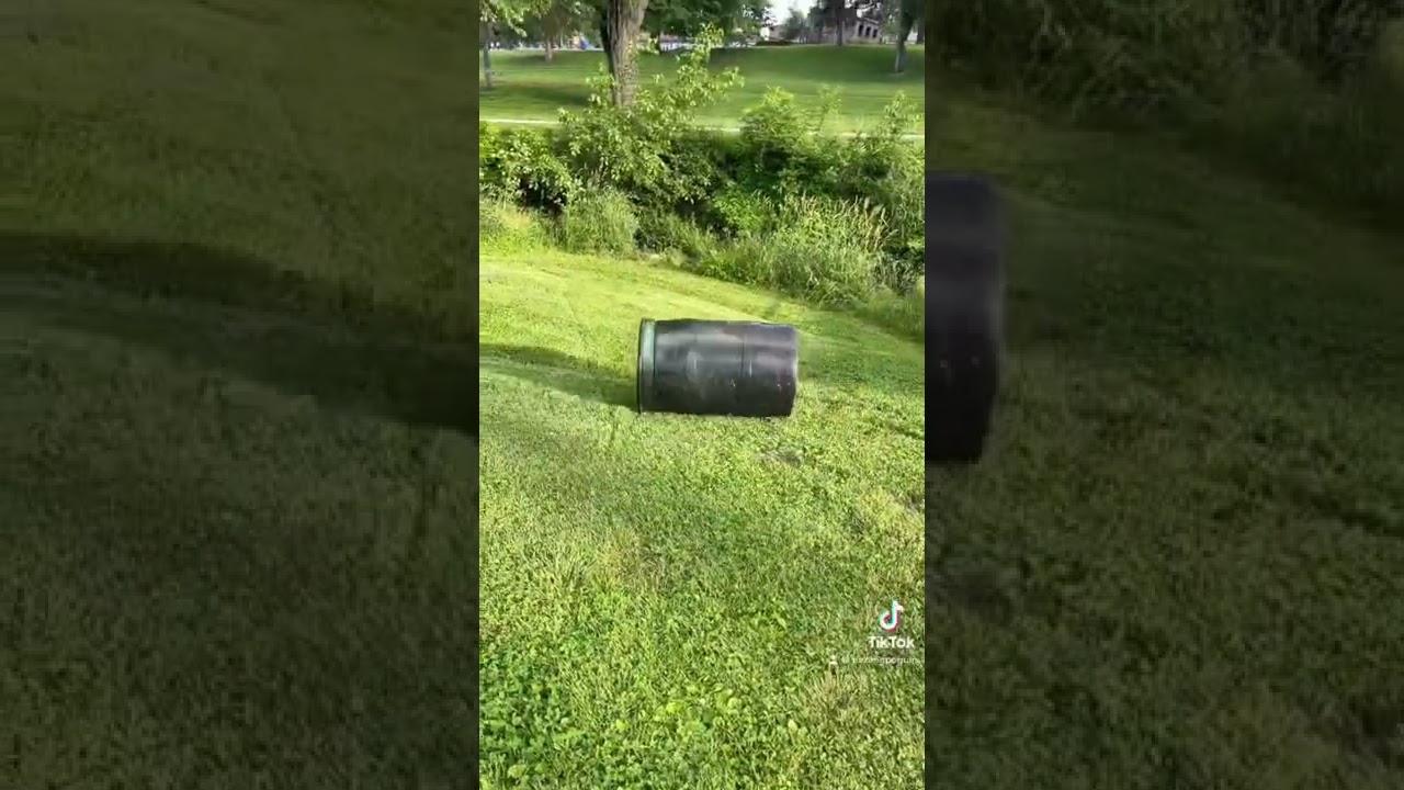 Rolling a barrel down hill