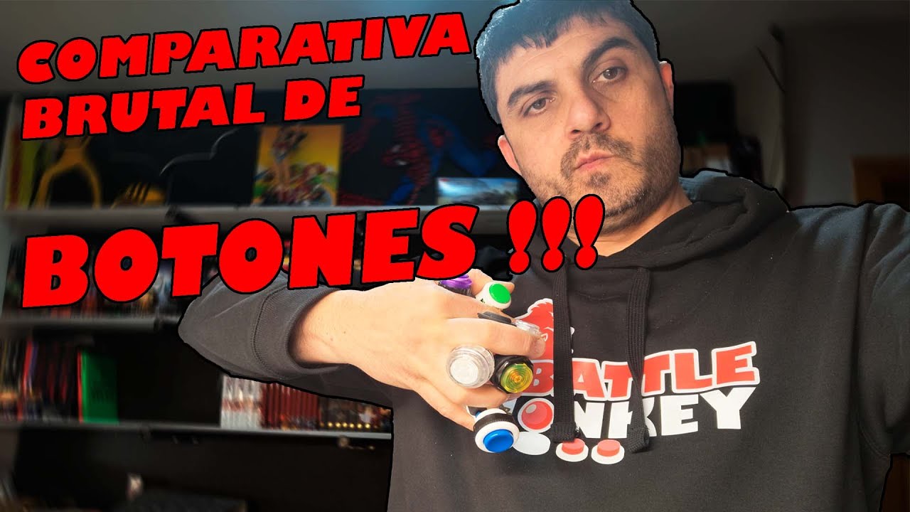 Comparativa brutal de botones arcade