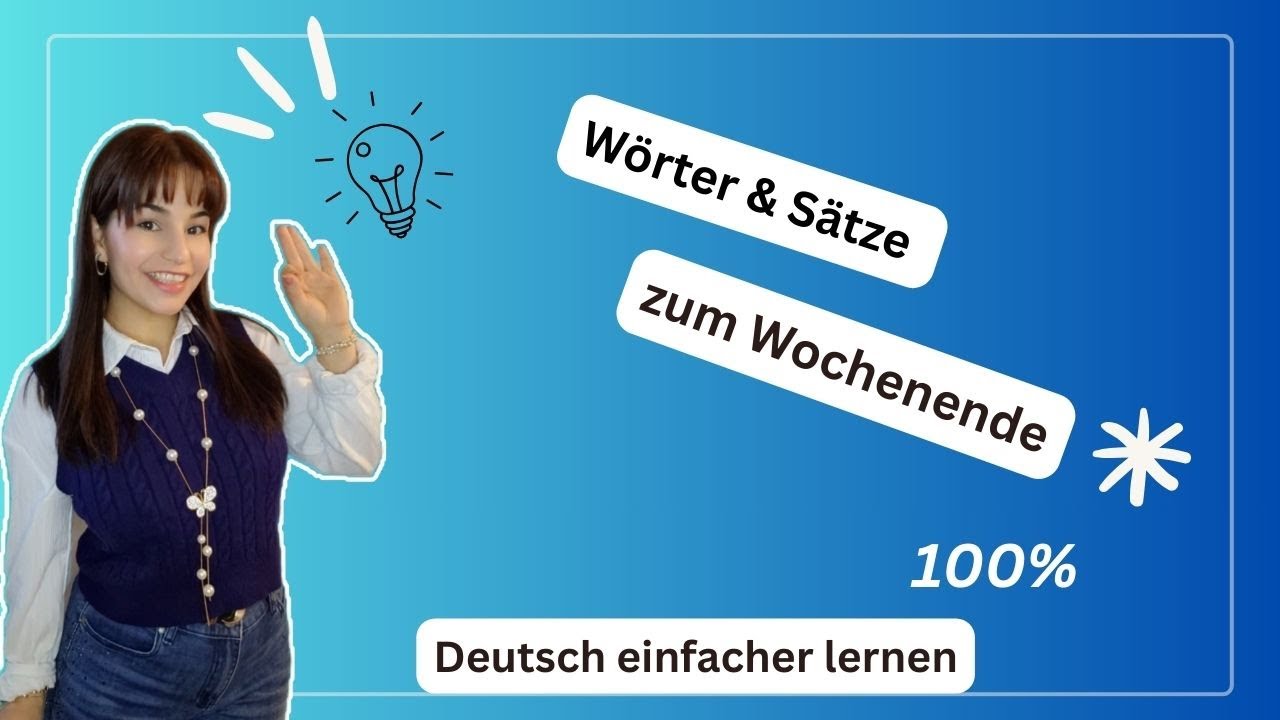 Wichtige Ausdrücke für das Wochenende | Deutsch A1/A2 /B1/B2