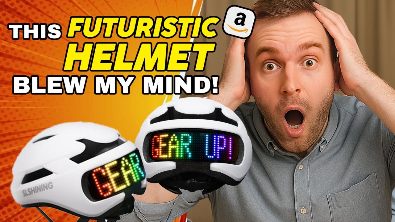 This FUTURISTIC HELMET Blew My MIND! | Docgari LED Helmet