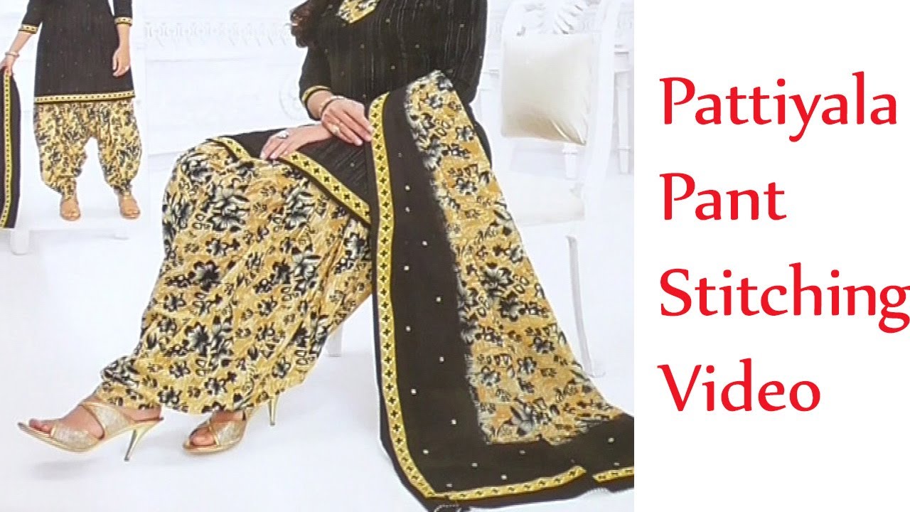 Pattiyala pant stitching methods in Tamil || Chudithar Pant cuttting and stitching