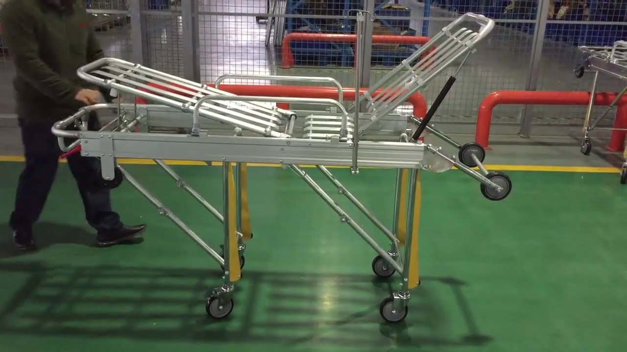 Automatic Loading Ambulance Stretcher WSX-A1, Collapsible Ambulance Stretcher for Patient Transport
