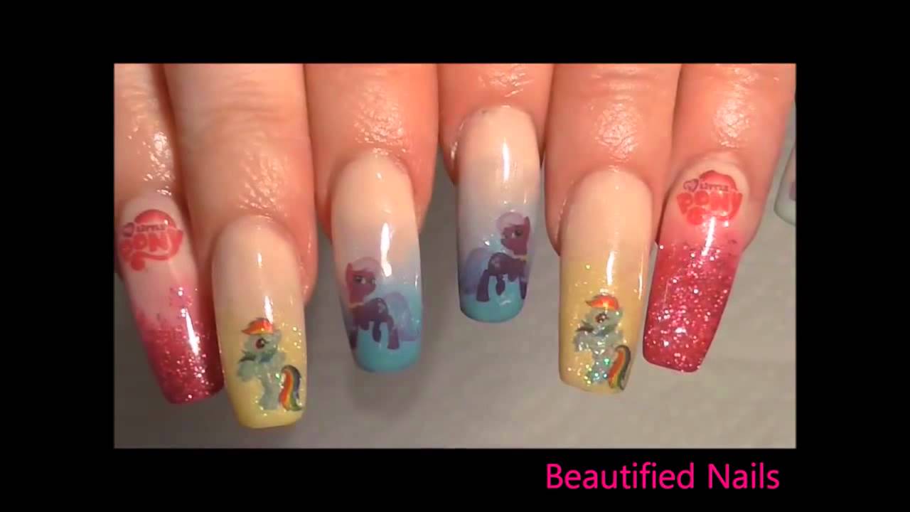 My Little Pony Nail Art code 2 tutorial By Kaz Creations and supported by Beautified Nails