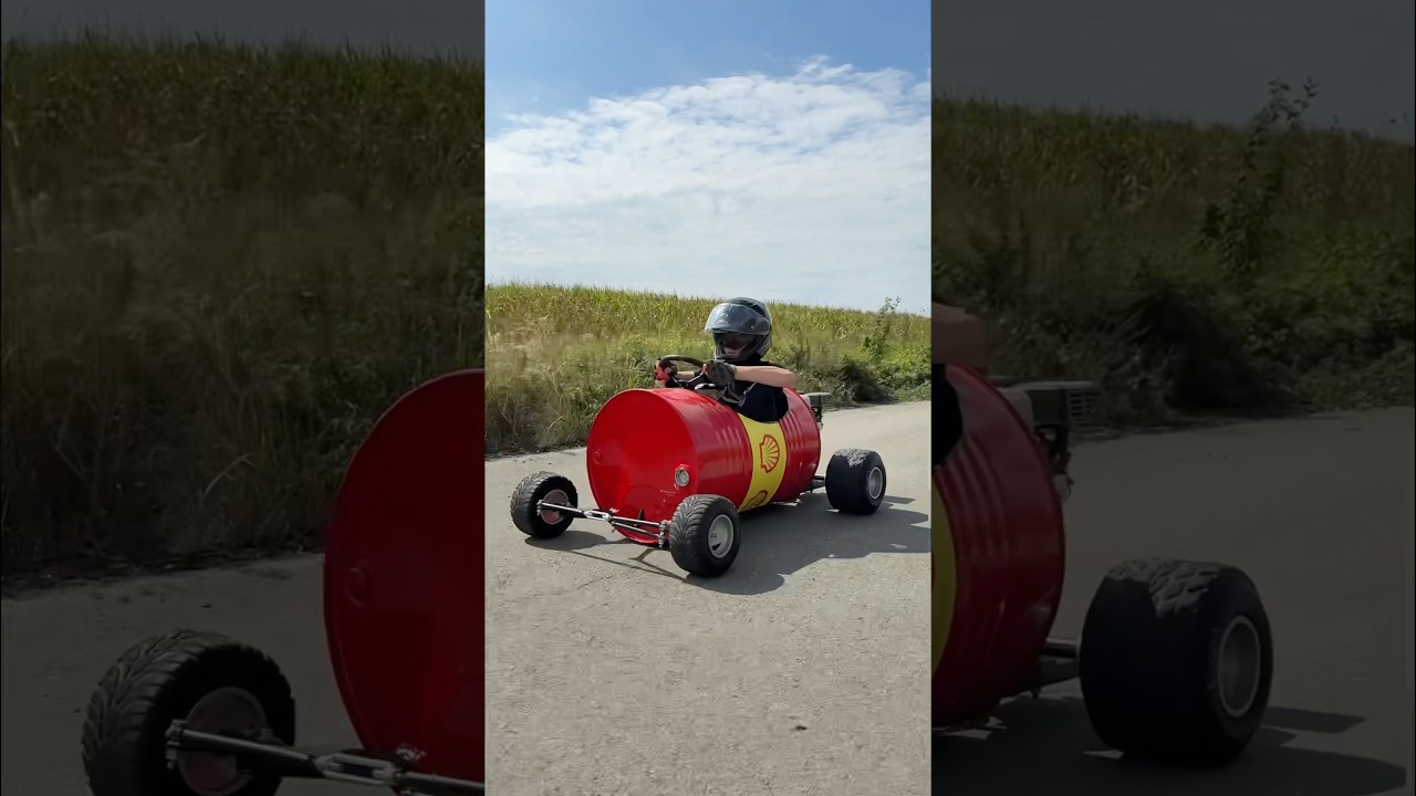 Oil Barrel GO KART!? #масло #бочка #гонкинабочках #машина #корпус #сделайсам #проект #картинг #20...