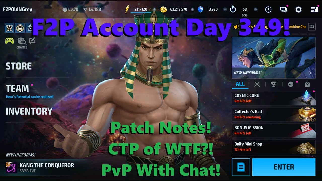 Marvel Future Fight: F2P Account Day 349!  Patch Notes!  About That Winner? PvP With Chat!  🏆🤖⚔️