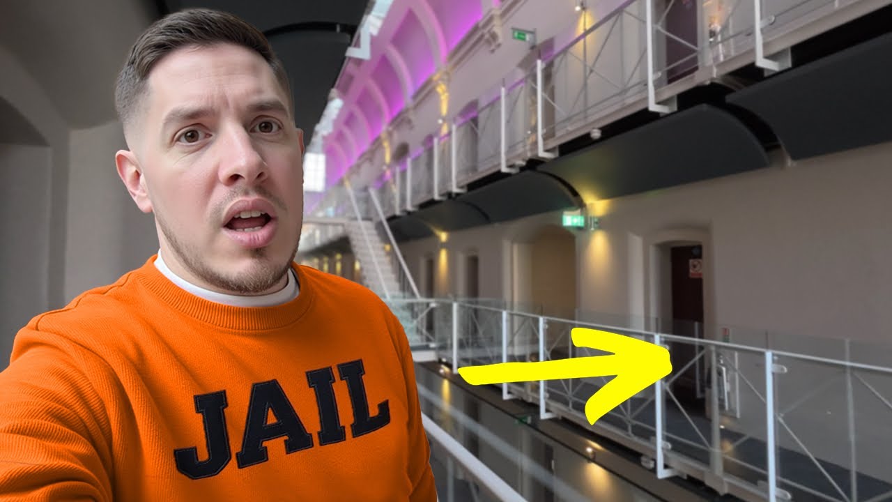 I stayed inside a REAL prison cell (UK's most unique hotel)