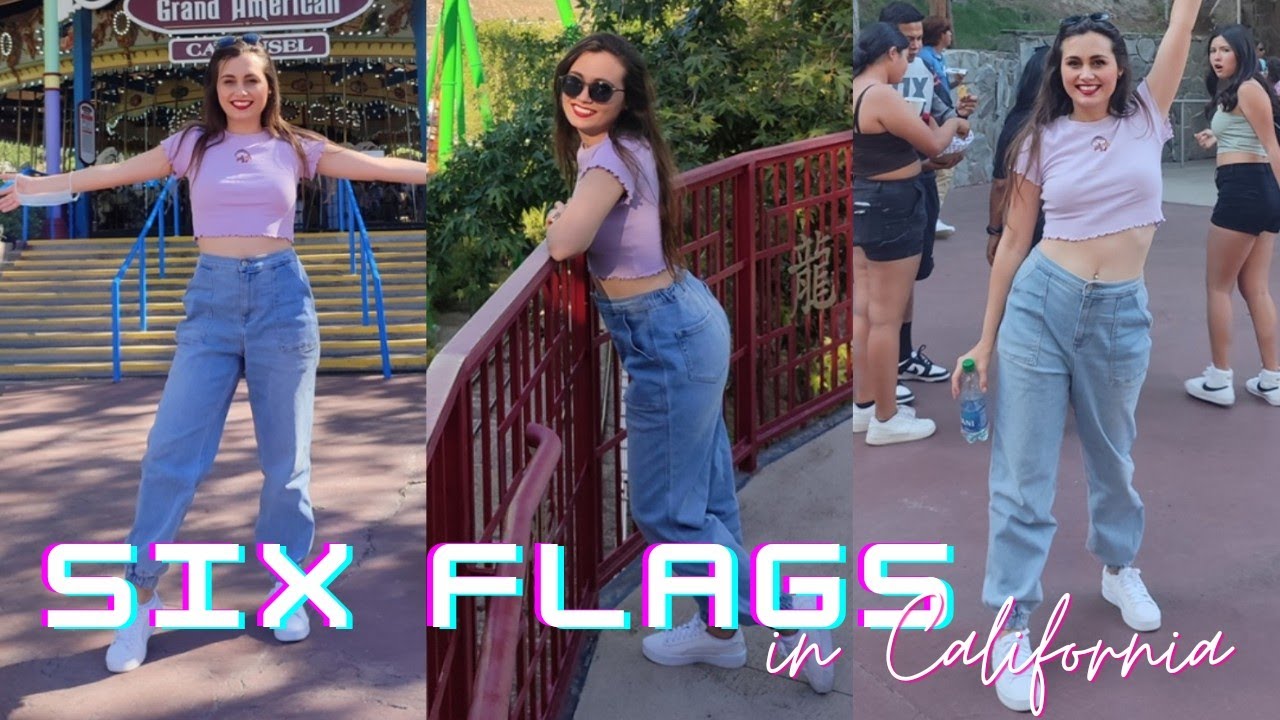 Así es un parque de atracciones en California. Mi primera vez en Six Flags, Magic Mountain 🎠🏞️⛲🎢🇺🇸