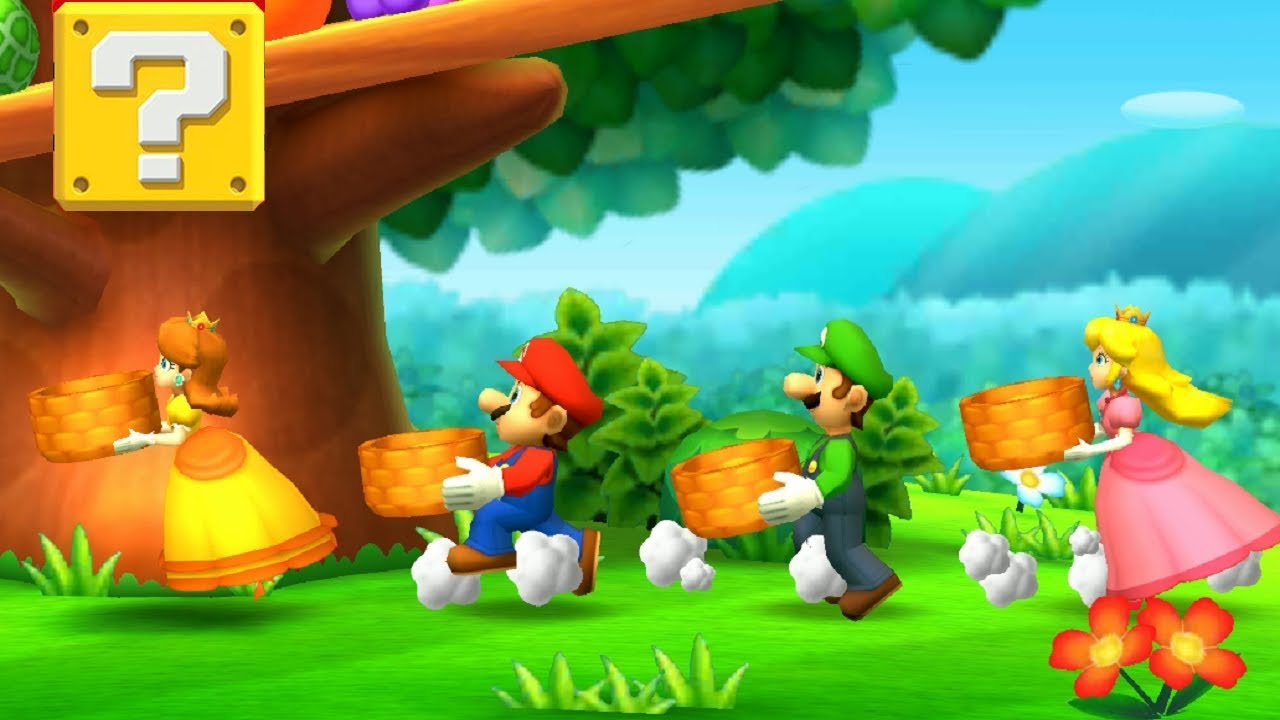 Princess Daisy Vs Princess Peach Vs Mario Vs Luigi - MiniGames - Mario Party: The Top 100