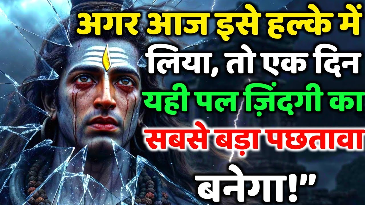 888🕉️अगर आज इसे हल्के में लिया, तो एक दिन यही पल 💯😭Mahadev Ji Ka Sandesh 🔱 #shivshakti #mahadev 🚩 
