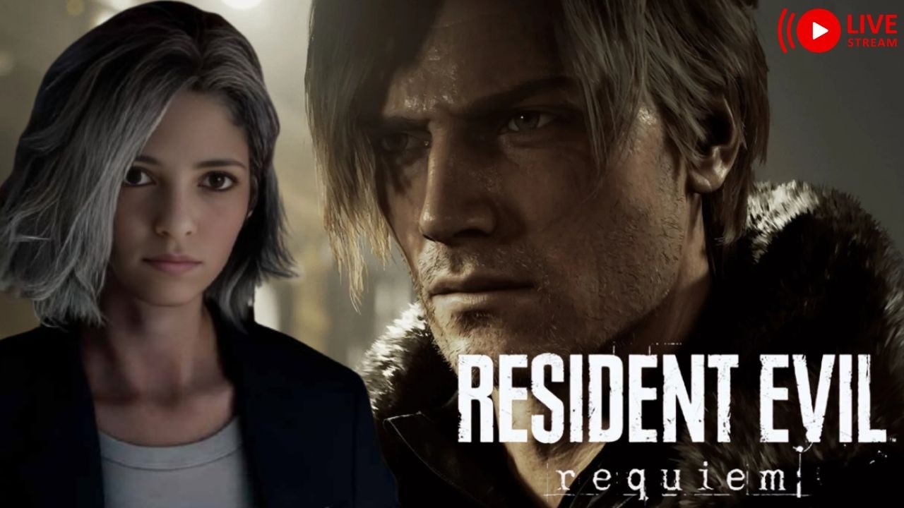 RESIDENT EVIL REQUIEM  O GAME ESTÁ INCRÍVEL!! + BATE PAPO  AO VIVO