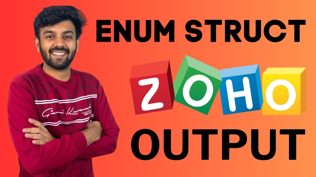 Enum, Struct * Ternary Operator Questions | ZOHO Round-1 Output Question | Ep-16 | Tamil | code io
