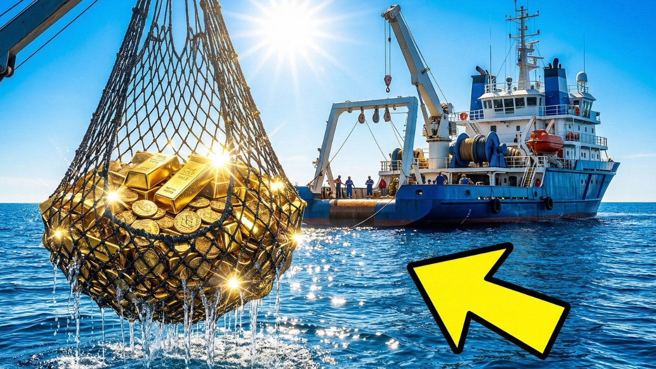 Underwater Treasure Extraction: Huge Machines Bring Up Gold and Diamonds from the Seafloor