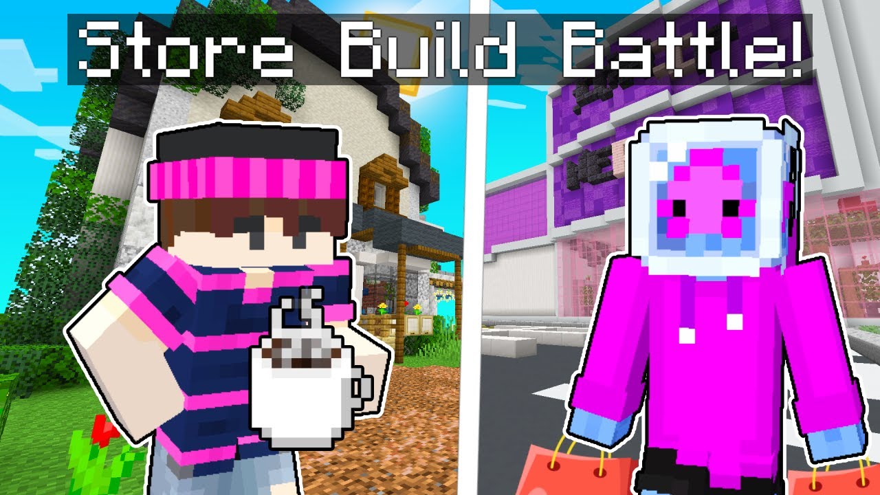 Minecraft But We Build Our Own STORES! 💵🛍️