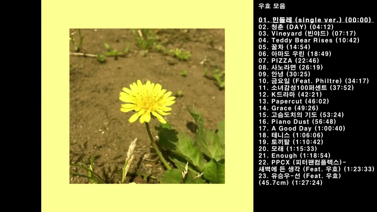 🎧우효 모음 | 23곡 | 91분