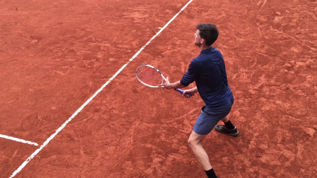 Dominic Thiem Practice @ Monte Carlo Masters Tennis 2018