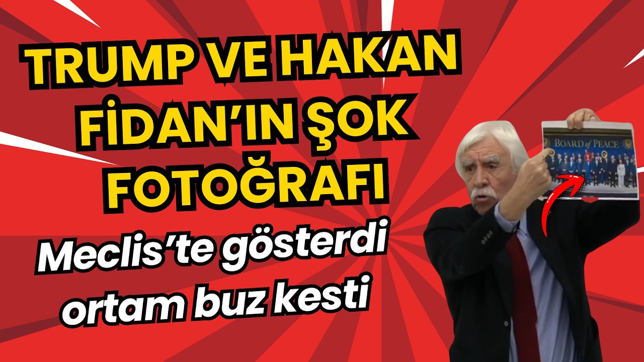 Çandar Meclis’te Hakan Fidan–Trump fotoğrafını gösterdi! AKP’ye sert sözler