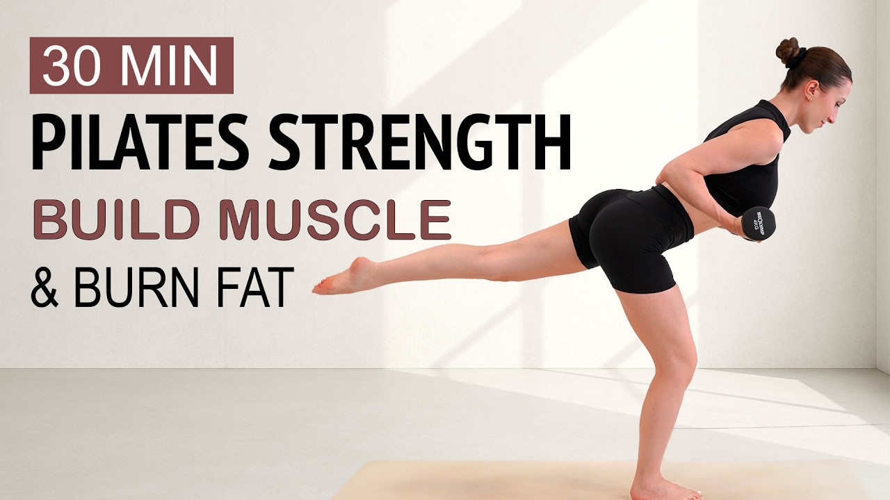 30 MIN FULL BODY PILATES WORKOUT TO BUILD MUSCLE & BURN FAT | At Home | No Repeat | Sweaty
