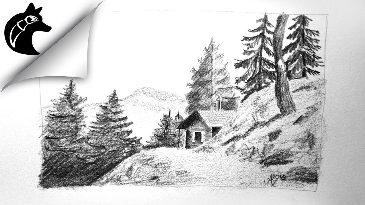 Pencil Drawing Landscape