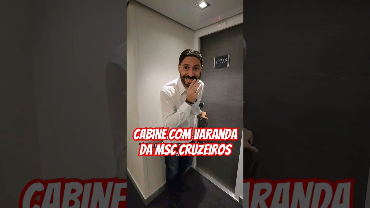 Como &eacute; a cabine com varanda na MSC Cruzeiros? Cabine do cruzeiro MSC Grandiosa e Bellissima