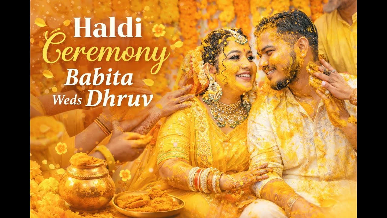 Babita ❤️ Dhruv | Haldi Ceremony | Love, Laughter & Yellow Vibes | Part1