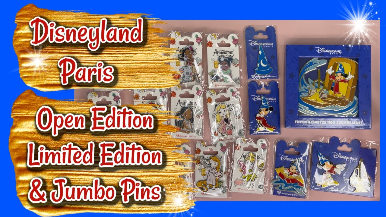 A HUGE HAUL OF PINS FROM DISNEYLAND PARIS | FEATURING LIMITED EDITION 400, 500, 700 AND JUMBO PINS!!