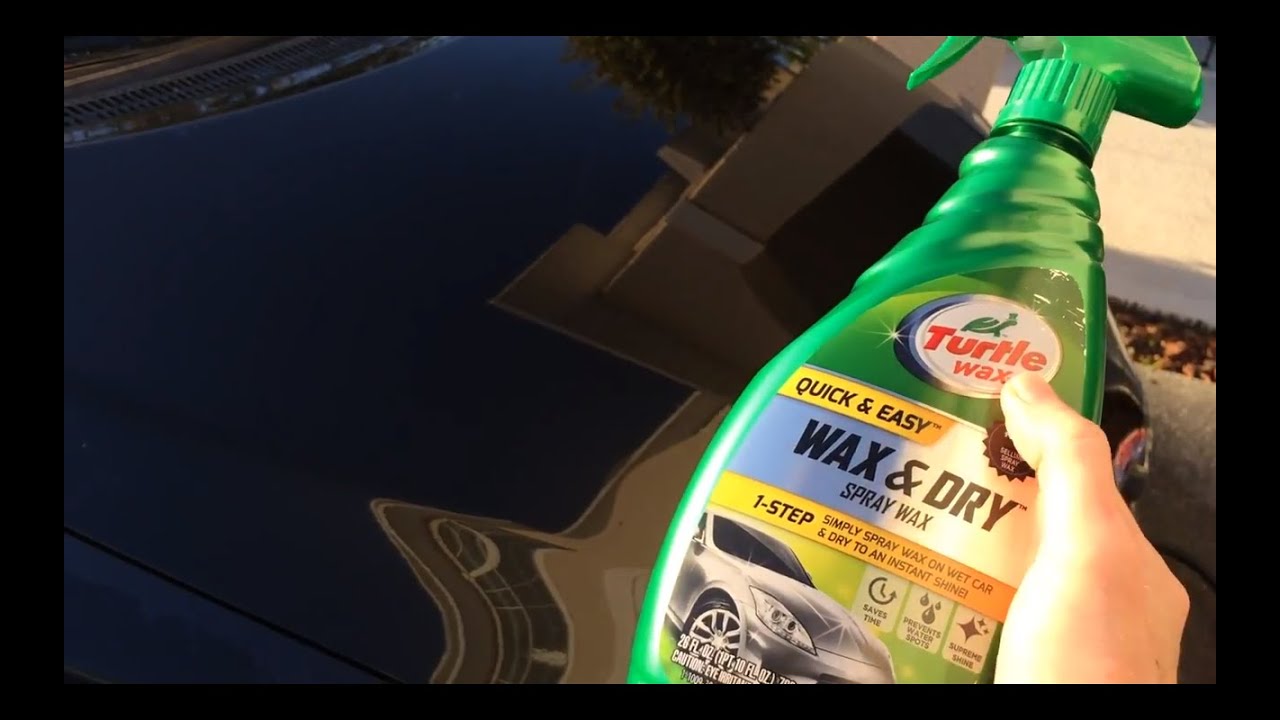 Using a Drying Aid - Turtle Wax Wax & Dry Spray Wax