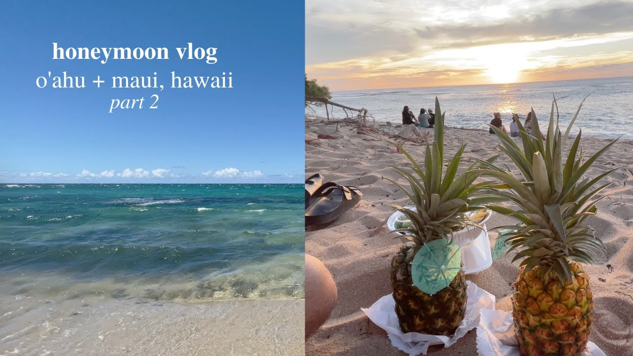 HONEYMOON VLOG pt 2 | oahu + maui, hawaii 2021🌺 polynesian cultural center, coffee farm, sharks cove