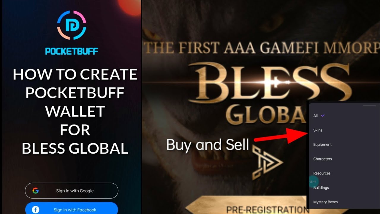 Bless Global - How To Create PocketBuff Wallet | Paano Gumawa Ng Pocketbuff Wallet