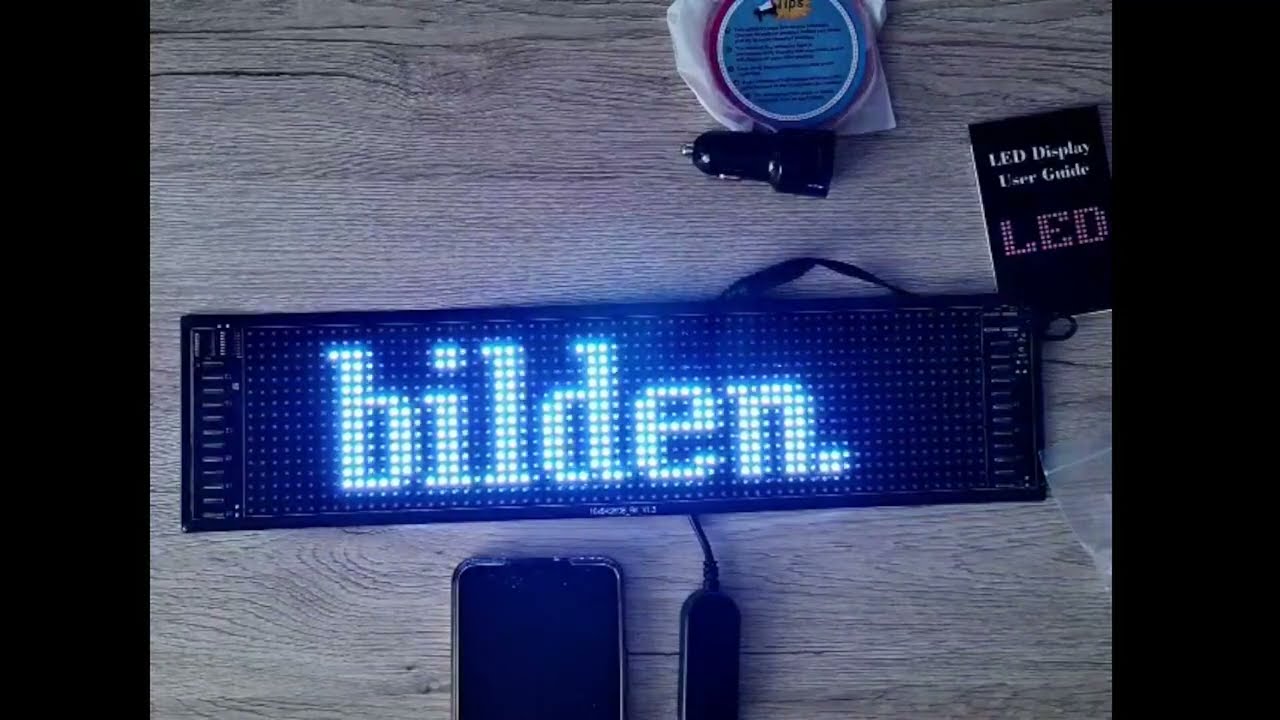 JDVOOTD Flexibler LED Anzeigetafel, einfache Bedienung