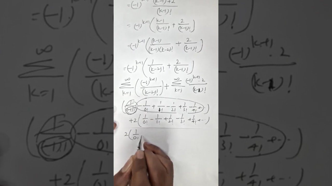 JAN 28 2026 M The Value of Summation [(-1)^(k+1)* (k(k+1)/k!)] is..