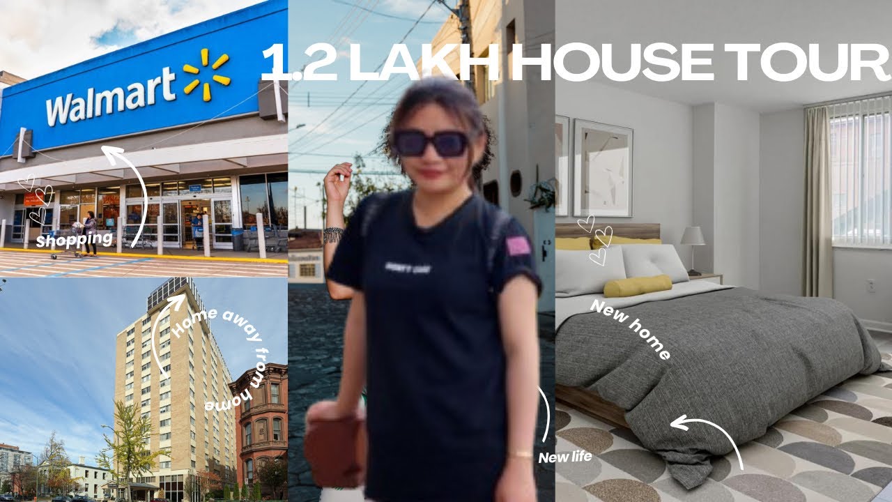 USA 🇺🇸 NEW HOUSE TOUR 1,OO,OOO/- LAKH A MONTH RENT😱 & 1 LAKH WALMART 🇺🇸 SHOPPING🙋‍♀️