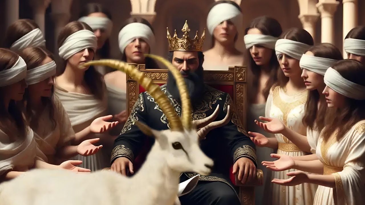 قصة الغزالة البيضاء الساحرة التي أعمت الملك بعينيها فاقتلع عيون زوجاته التسع وأنجب منهن ابناً وسر قب