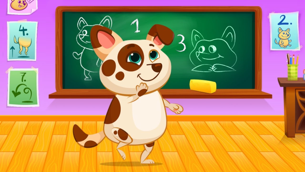 Duddu - My Virtual Pet Dog | Duddu goes to school | GAMEPLAY