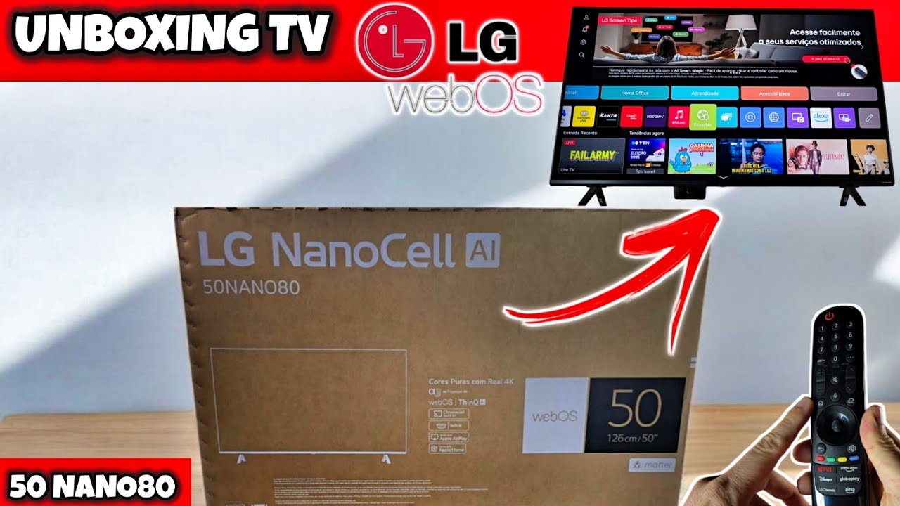 UNBOXING LG NANOCELL 50NANO80 50