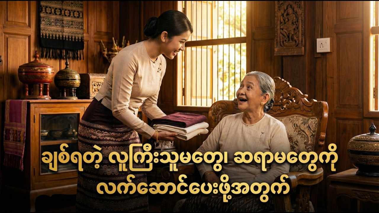 ချစ်ရတဲ့ မေမေနဲ့ ဆရာမတို့ကို ကျက်သရေရှိရှိ လက်ဆောင်ပေးဖို့