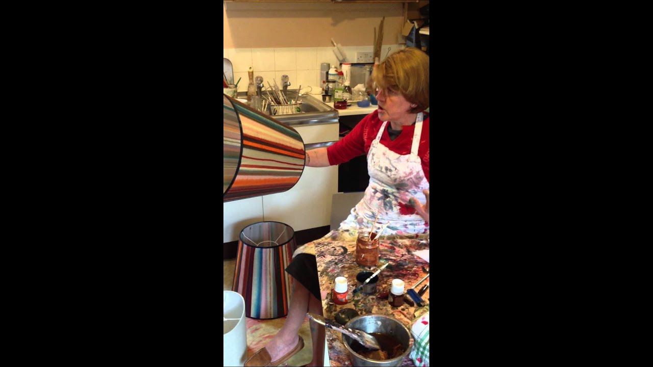 How To Hand Paint Lampshades