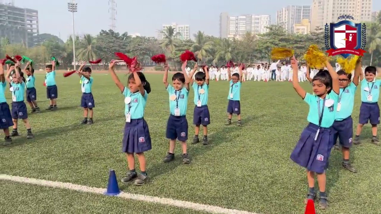 🎉 LKG Sports Drill | Pom-Pom Fun for Little Stars! 🌈✨ #cbse #education #cbseschool #bestschool