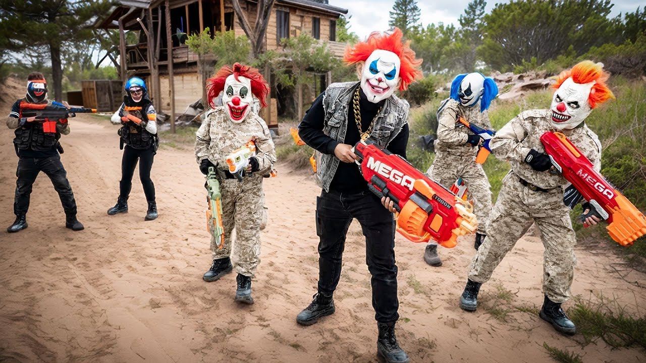 ALPHA Nerf War: Shadow Warriors & Nerf Guns Take Down a Crime Lord's Fortress